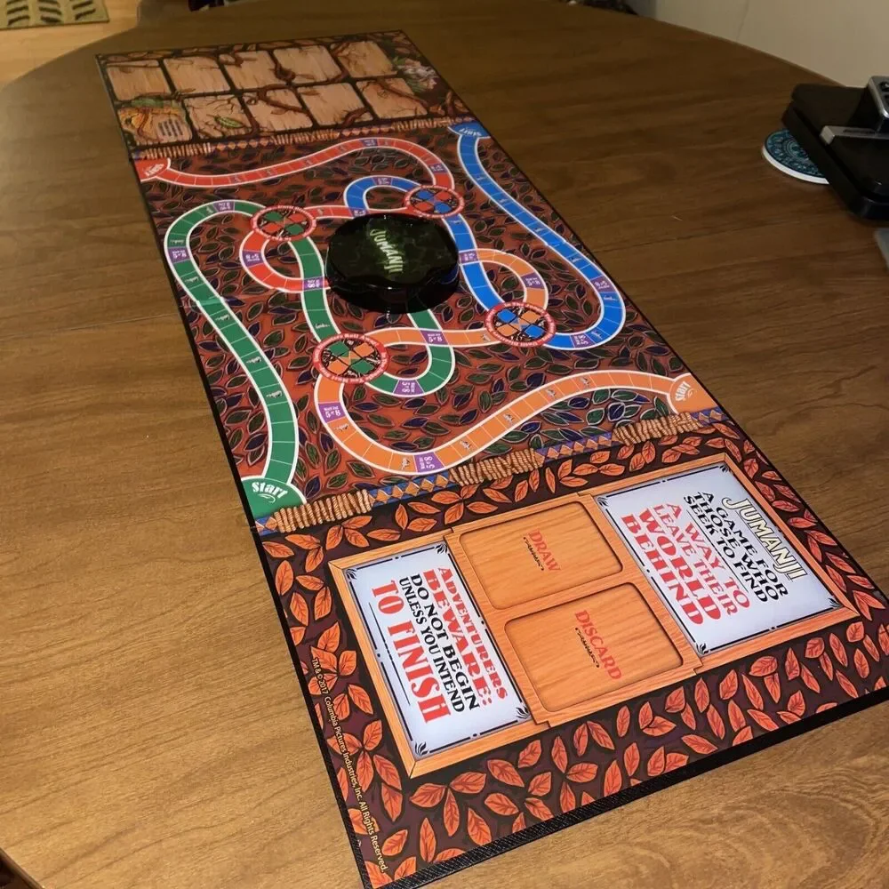 Jumanji Board Game Original Replacement Game Board 2017 With Center Riser
